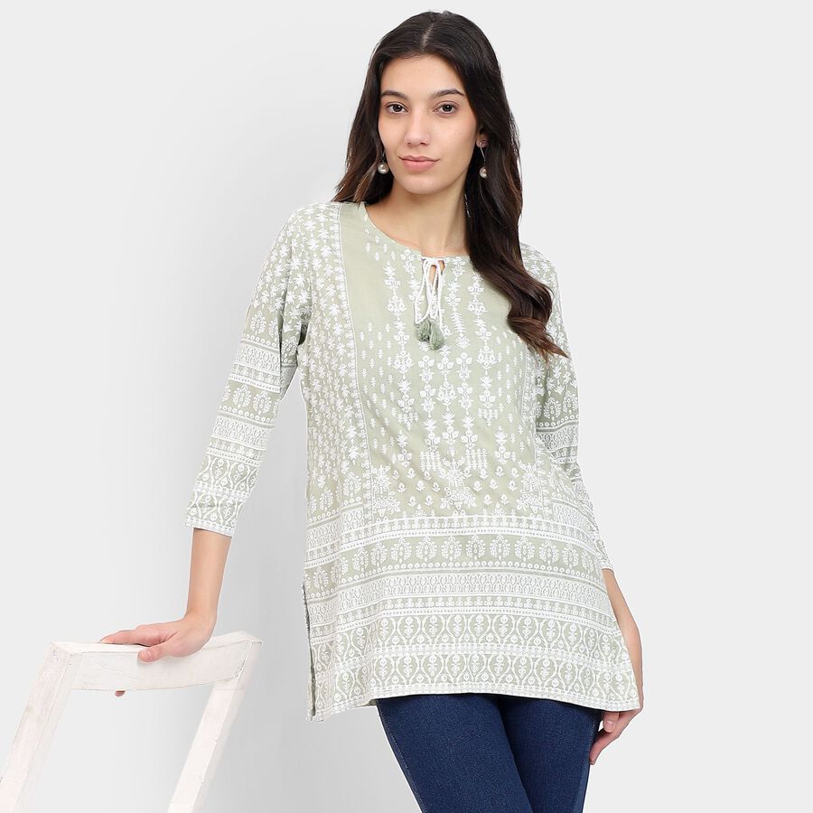 Ladies' Kurti , Light Green, large image number null