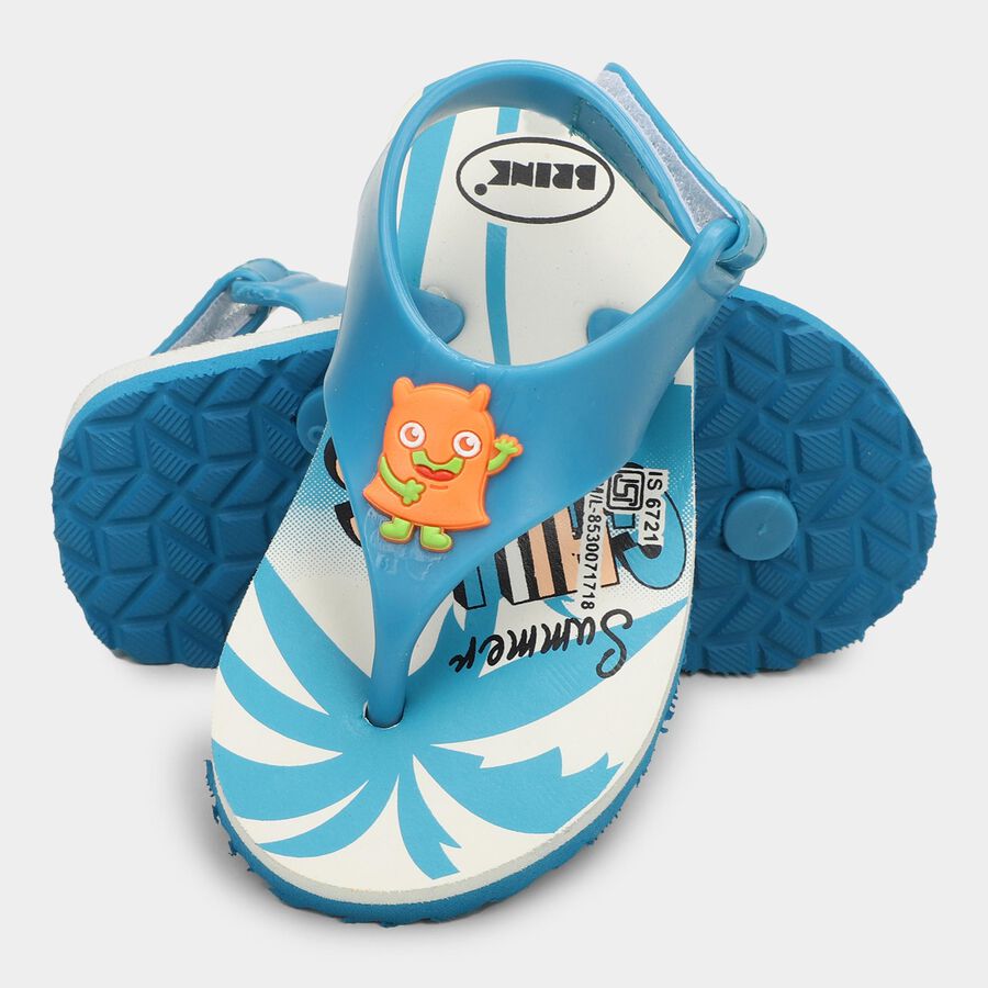 Kids' Unisex Slipper, Turquoise, large image number null