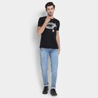 Men's Round Neck Half Sleeves T-Shirt , Black, small image number null