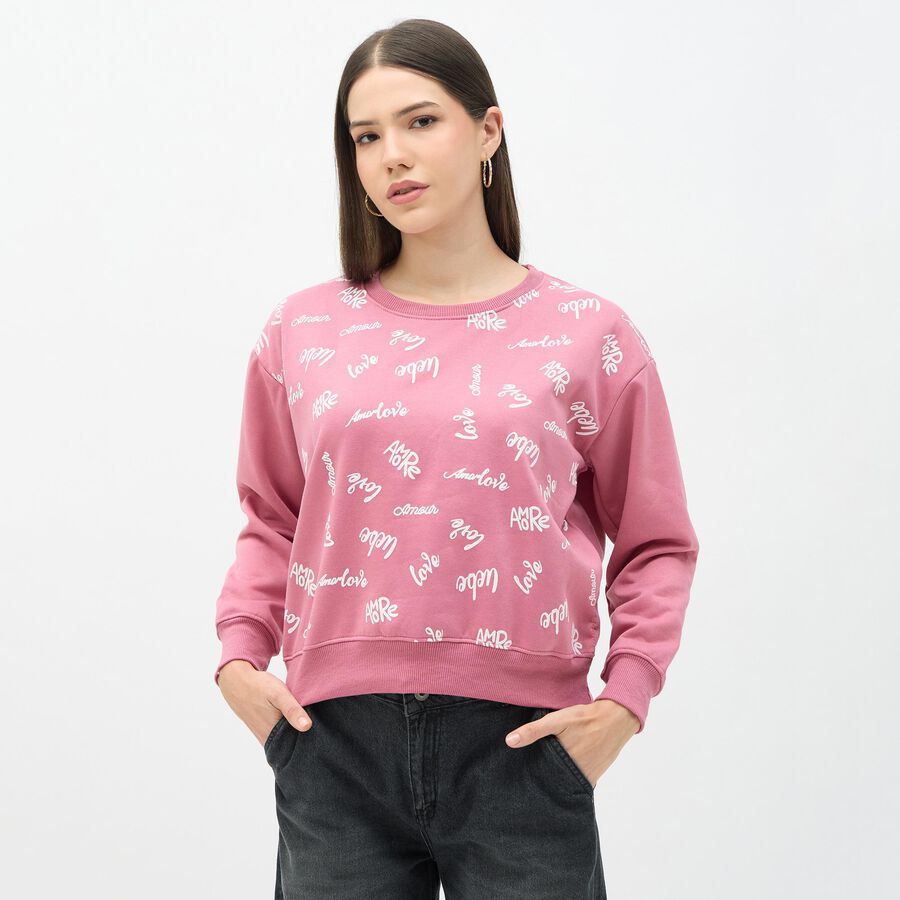 Ladies' Sweatshirt, Pink, large image number null