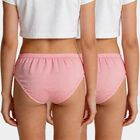 Girls Pink Regular Fit Solid Panty, गुलाबी, small