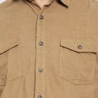 Cotton Solid Casual Shirt, Brown, small image number null