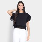 Ladies'  Crop  Top, Black, small image number null