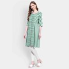 Printed Kurta, Light Green, small image number null