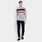 Stripes Henley T-Shirt, मिश्रित मध्यम ग्रे, small image number null