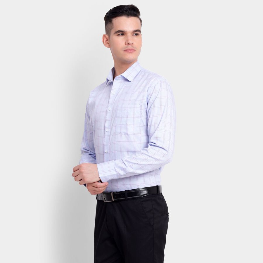Men's Cotton Formal Shirt, Light Blue, large image number null