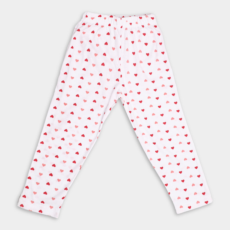Girls' Pyjama, सफ़ेद, large image number null