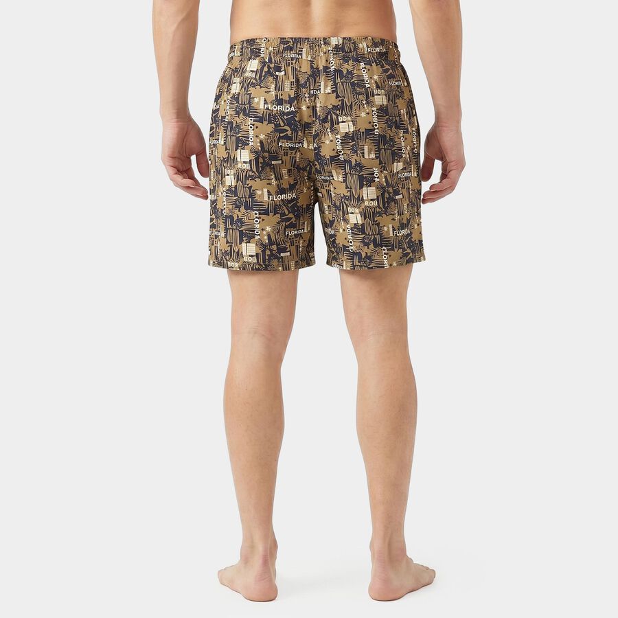 Men's Navy Blue Classic Fit Solid Boxers, Navy Blue, large