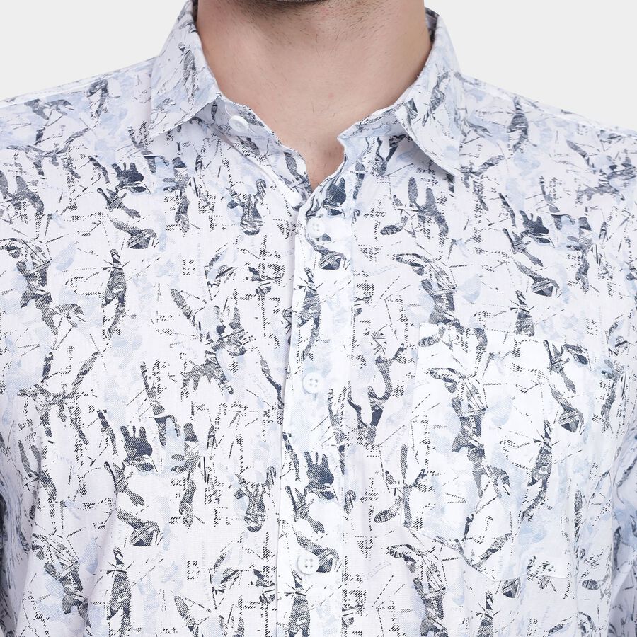 Men's Cotton Casual Shirt, Light Blue, large image number null