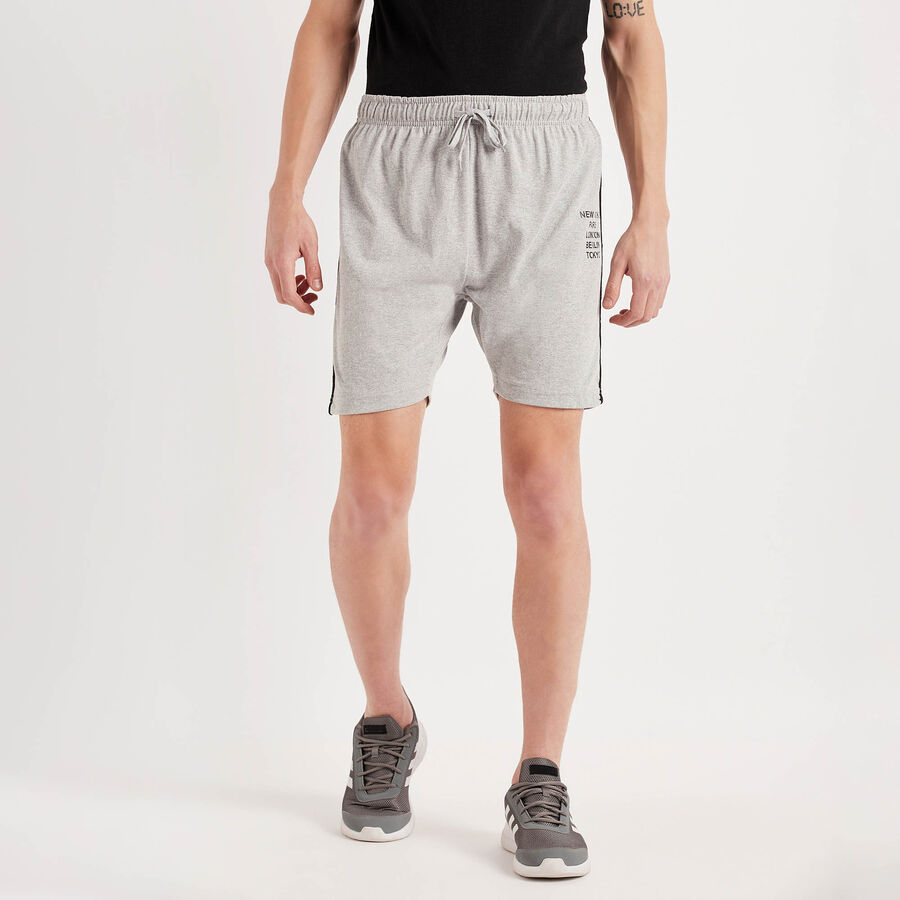 Solid Bermuda, Melange Mid Grey, large image number null