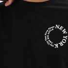 Men's Jet Black Round Neck Graphic Printed T-Shirt, काला, small image number null