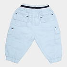 Infants Cotton Solid Trousers, Light Blue, small image number null