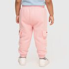 Infants Baby Pink Cotton Blend Cargo Pyjama, गुलाबी, small image number null