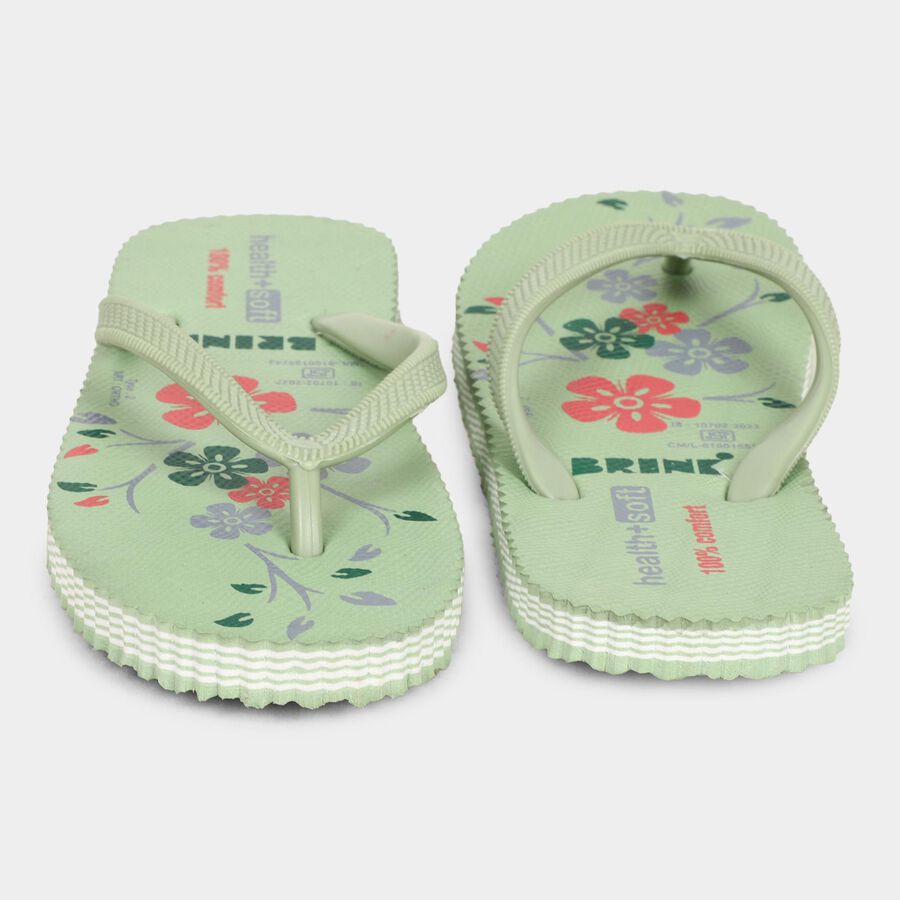 Ladies' V Strap Slipper, Green, large image number null