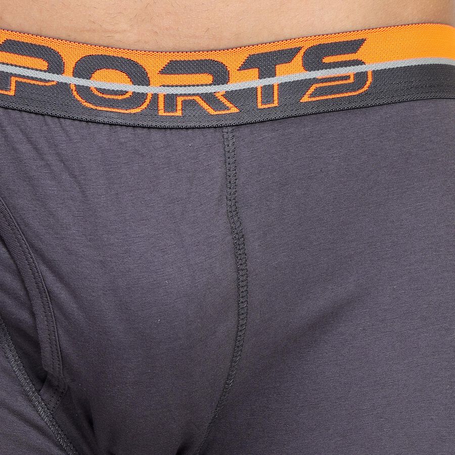 Men's 100% Cotton Trunks , Dark Grey, large