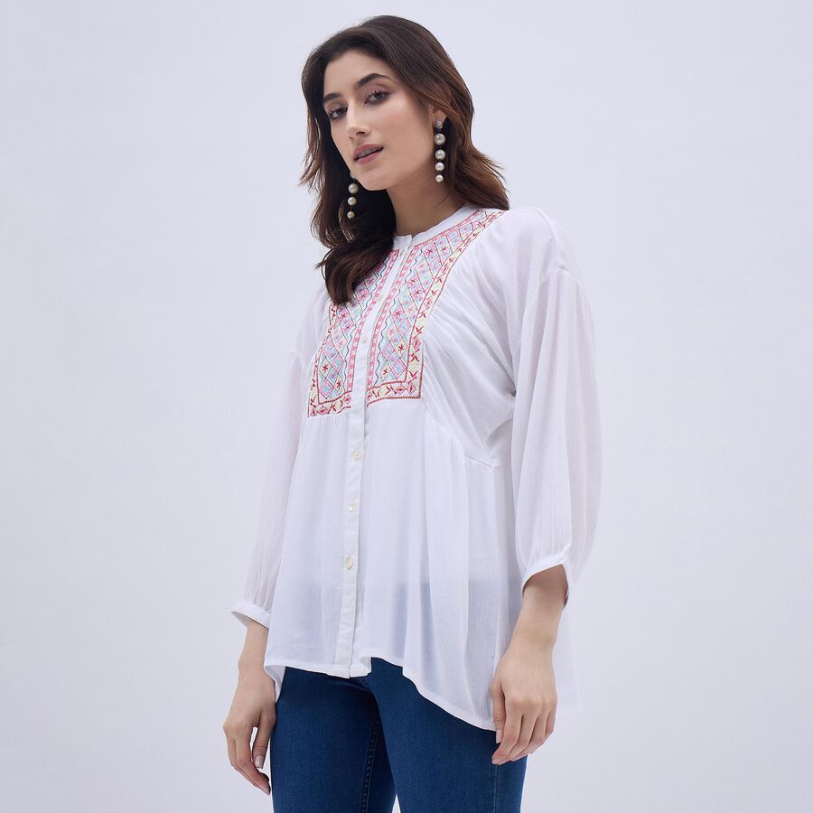 Ladies' Kurti, Off White, large image number null