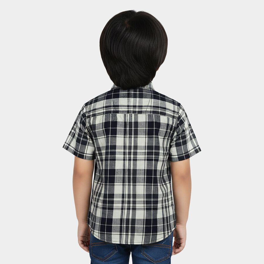 Boys' Casual Shirt, नेवी ब्लू, large