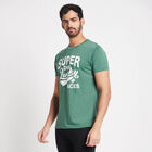 Round Neck T-Shirt, Dark Green, small image number null