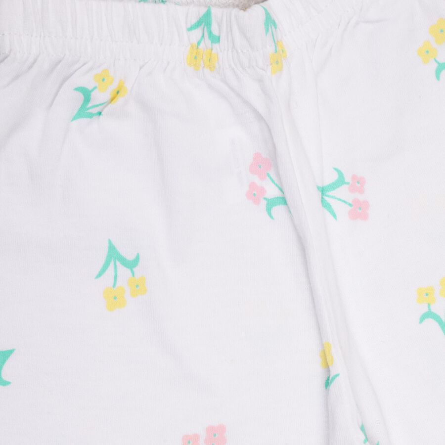 Infants' 100% Cotton Capri Set, सफ़ेद, large image number null