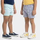 Boys' Blue Cotton Regular Fit Briefs, Mid Blue, small