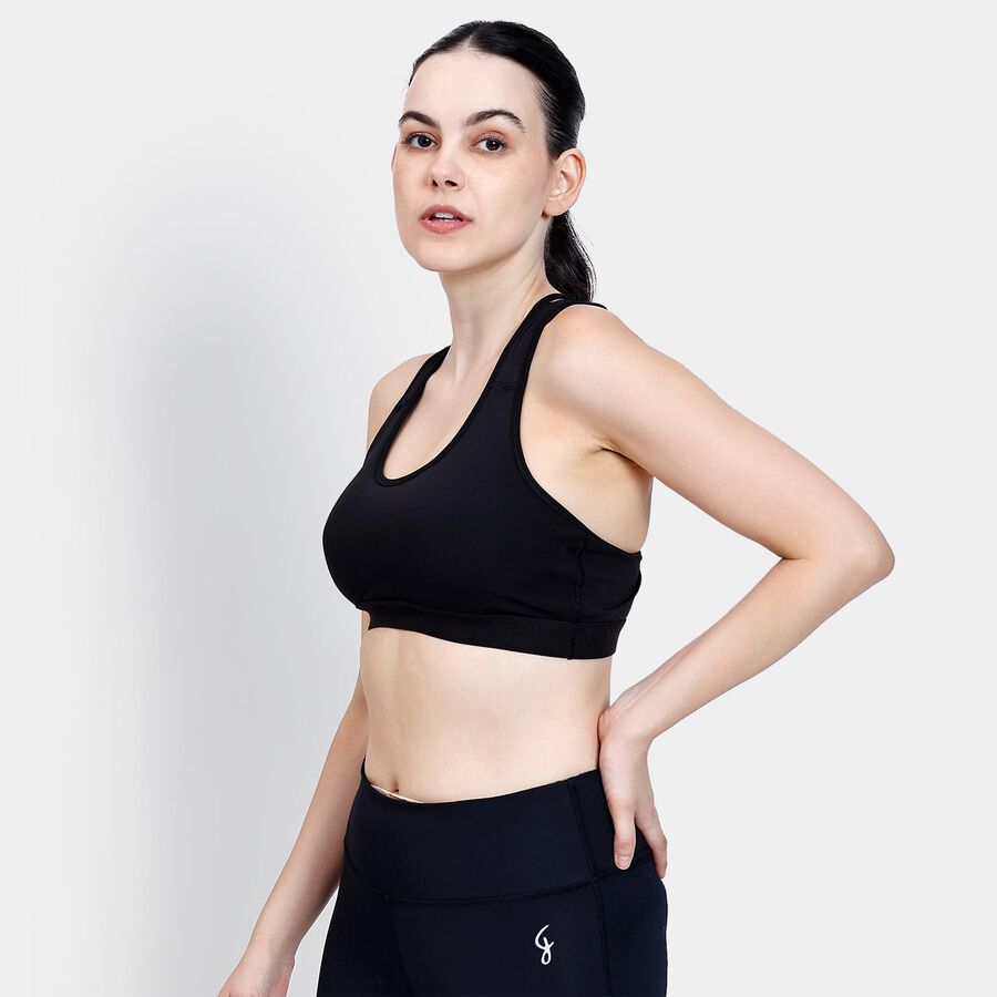 Ladies' Sports Bra , Black, large image number null