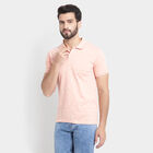Printed Polo Shirt, Peach, small image number null