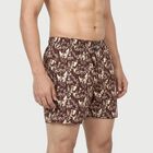 Men's Wine Regular Fit Solid Boxers, वाइन, small