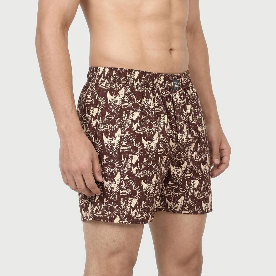 Men's Wine Regular Fit Solid Boxers, वाइन, large