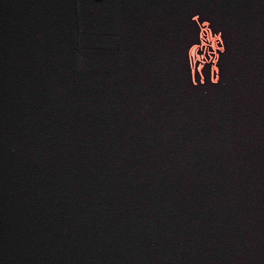Boys Solid T-Shirt, Black, large image number null