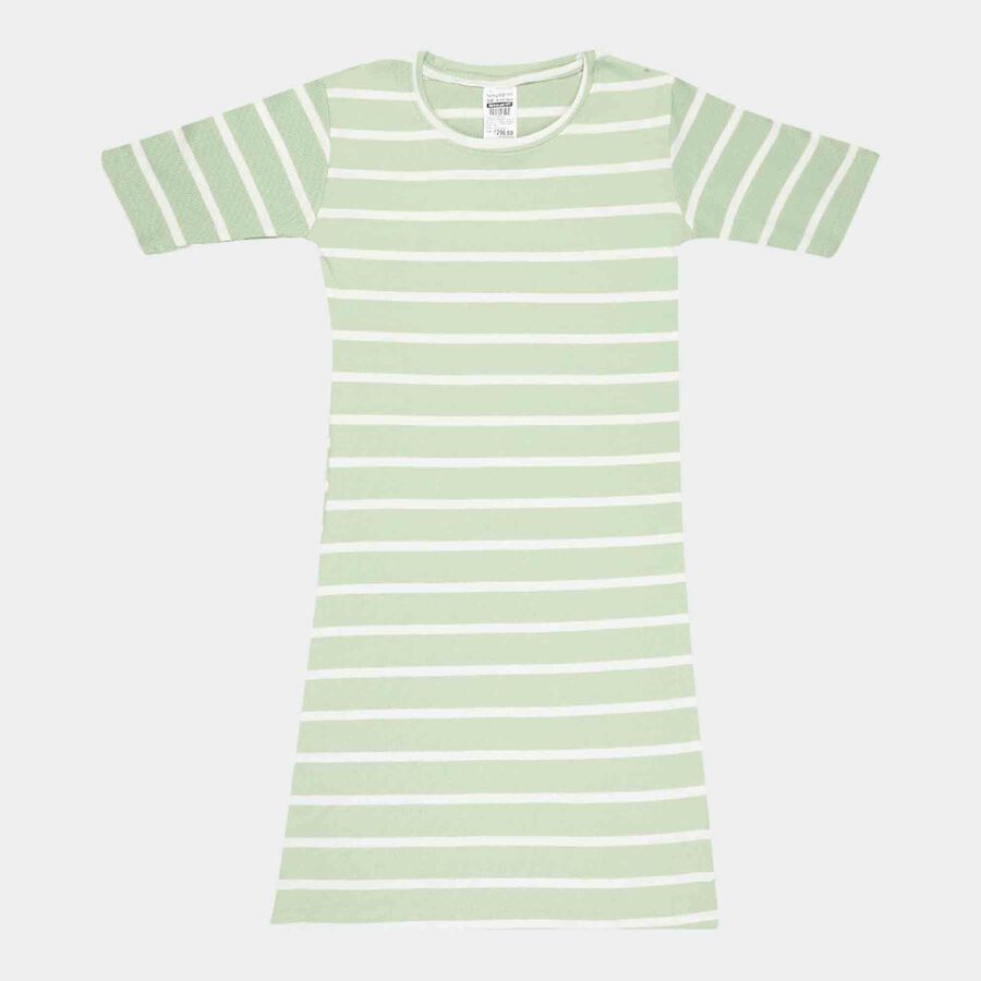 Striped Dress, Light Green, large image number null