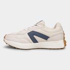 Men's White and Navy Blue Lace-Up Sports Shoes, Grey, small image number null