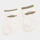 Infants Cotton Stripes Socks, Olive, small image number null