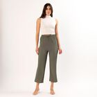 Women's Black Relaxed Fit Tapered Harem Pants, हल्का हरा, small