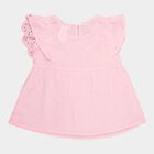Girls Embellished Short Sleeve Top, Light Pink, small image number null