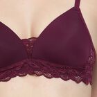 Ladies' Padded Bra, Wine, small image number null