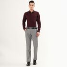 Men's Deep Maroon Cotton Spread Collar Formal Shirt, मरून, small image number null