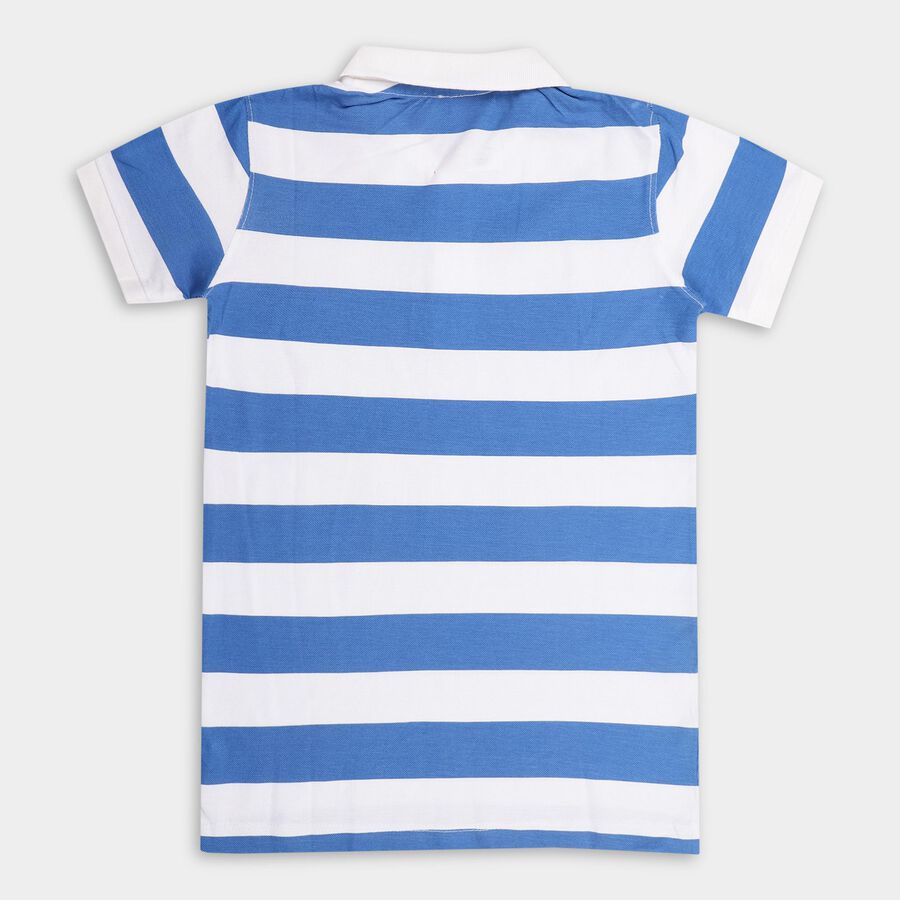 Boys' 100% Cotton Half Sleeves T-Shirt, Light Blue, large image number null