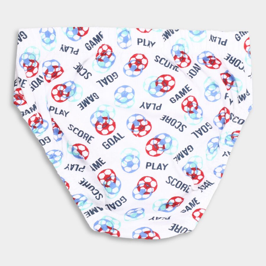 Boy's Cotton Briefs, सफ़ेद, large image number null