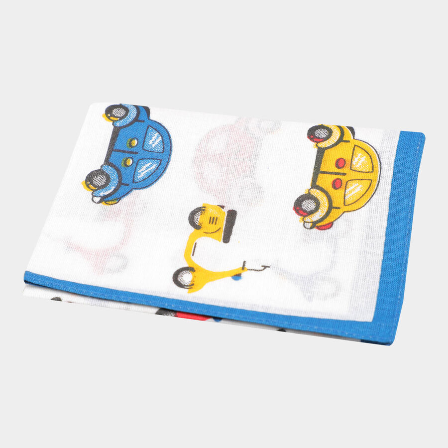 Boys Cotton Handkerchief, White, large image number null