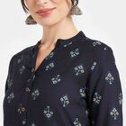 Printed Kurta, Navy Blue, small image number null
