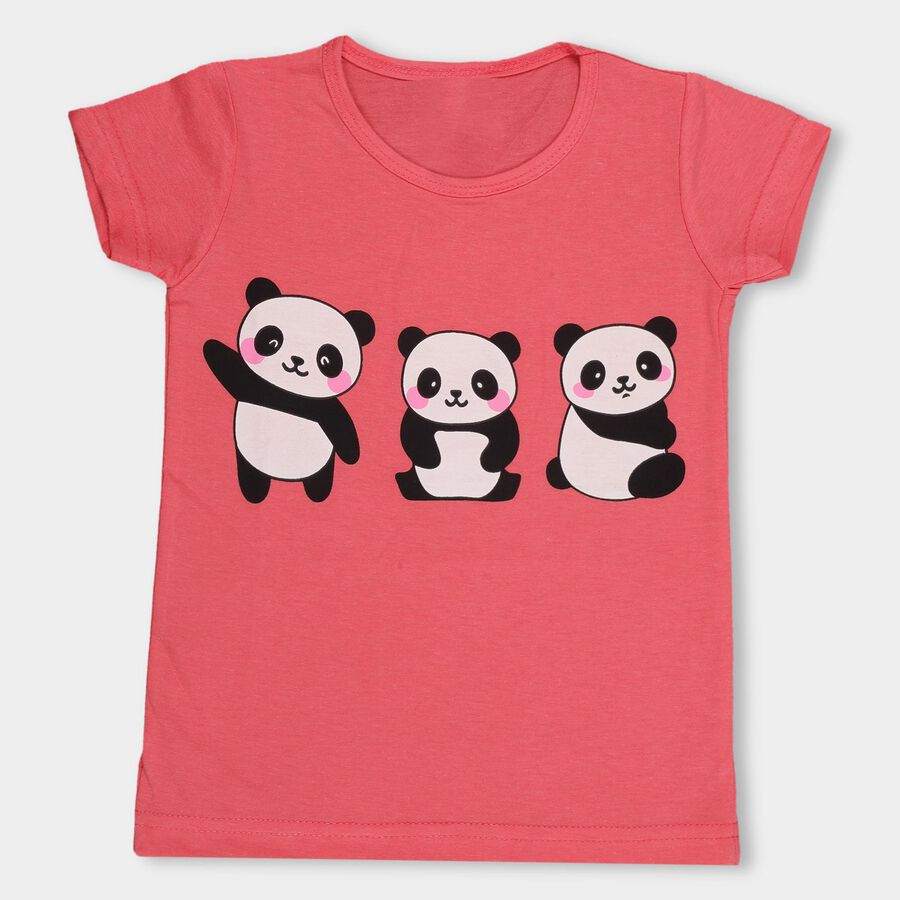 Girls' T-Shirt , Pink, large image number null
