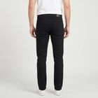 Men's Dark Grey Slim Fit Solid Jeans, गहरा ग्रे, small