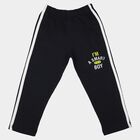 Boys' Navy Blue Straight Fit Slogan Printed Pyjama, Navy Blue, small