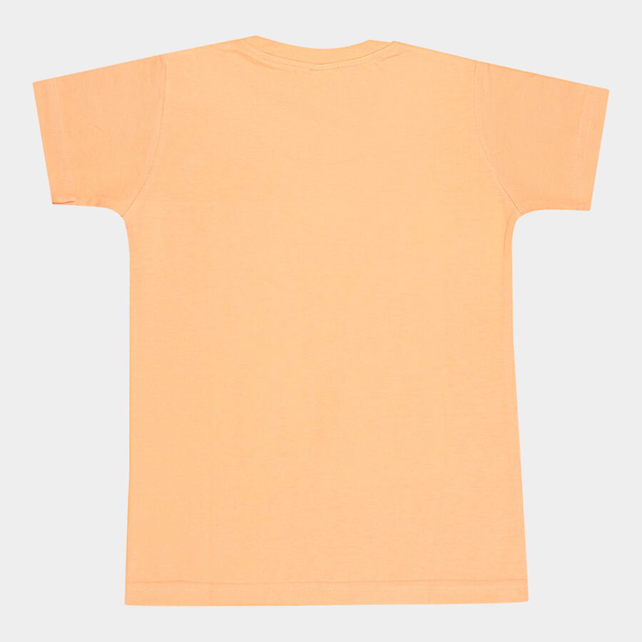 Boys Cotton T-Shirt, Orange, large image number null
