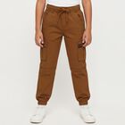 Boys' 100% Cotton Trouser, भूरा, small image number null