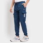 Men's Track Pants , Mid Blue, small