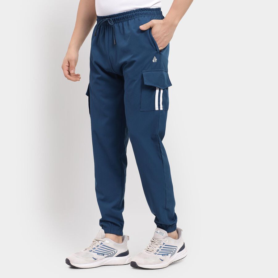 Men's Track Pants , Mid Blue, large