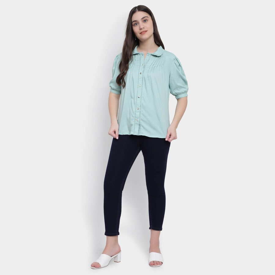 Solid Shirt, Light Green, large image number null
