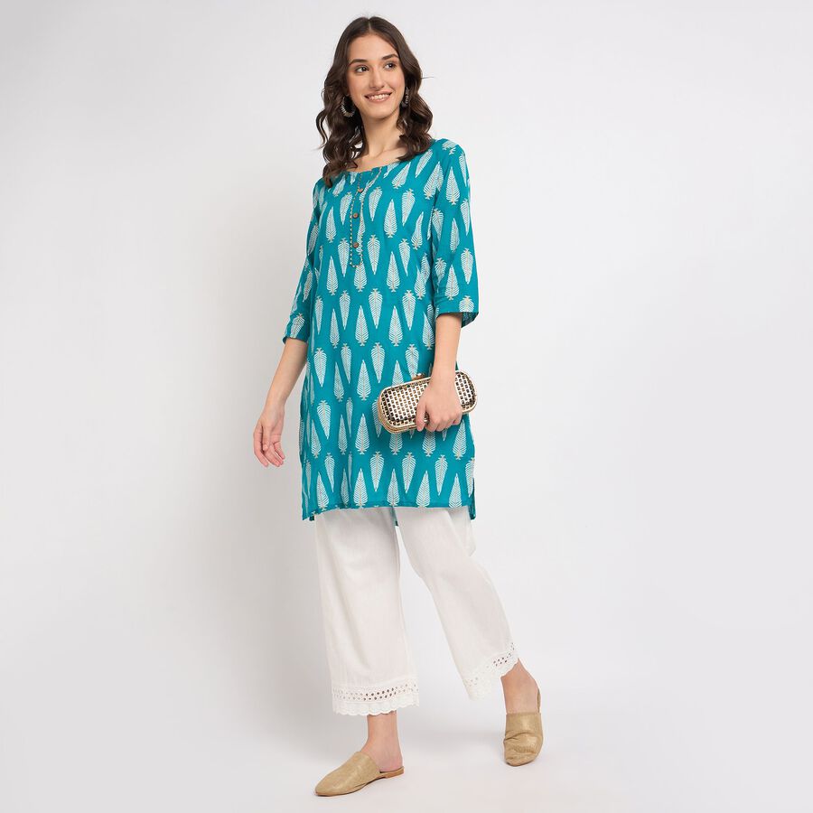 Ladies' Kurta, Dark Green, large image number null