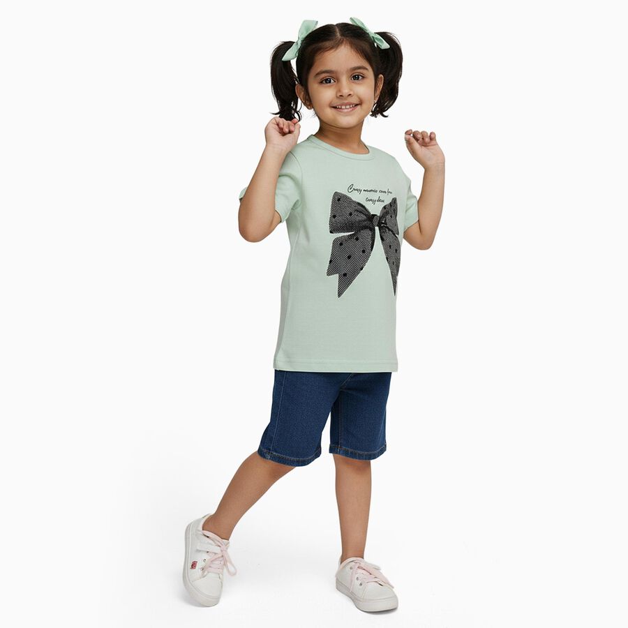 Girls' T-Shirt, Light Green, large image number null